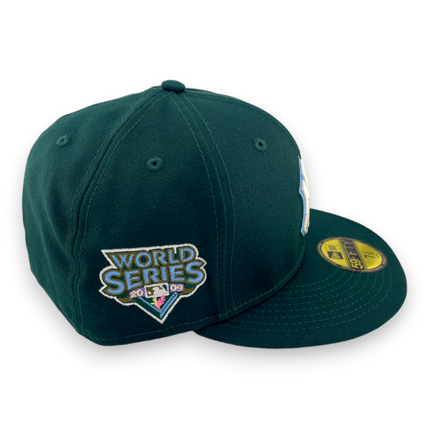 New Era New York Yankees 2009 World Series Patch Green Icy Pack 59FIFTY Hat Cap