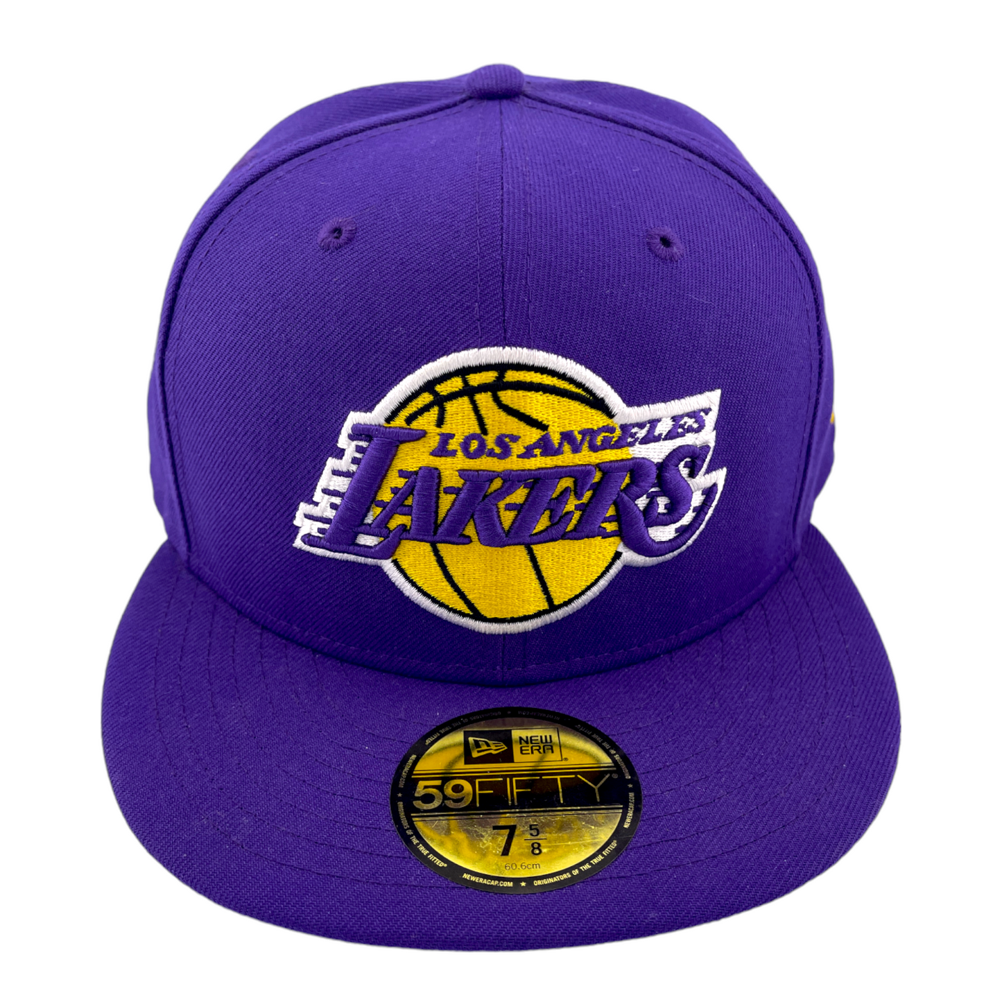 New Era Los Angeles Lakers Team Colors Purple/Grey UV NBA 59Fifty Fitted Hat Cap