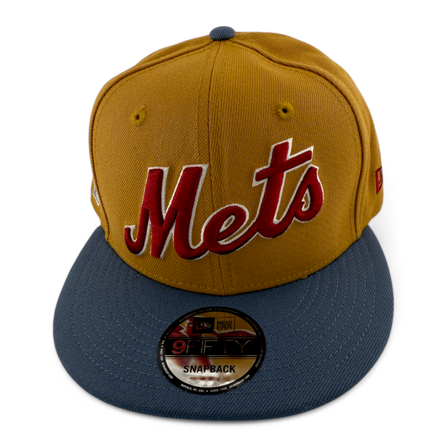 New Era New York Mets MLB Panama Tan 9FIFTY Snapback Adjustable Hat Cap