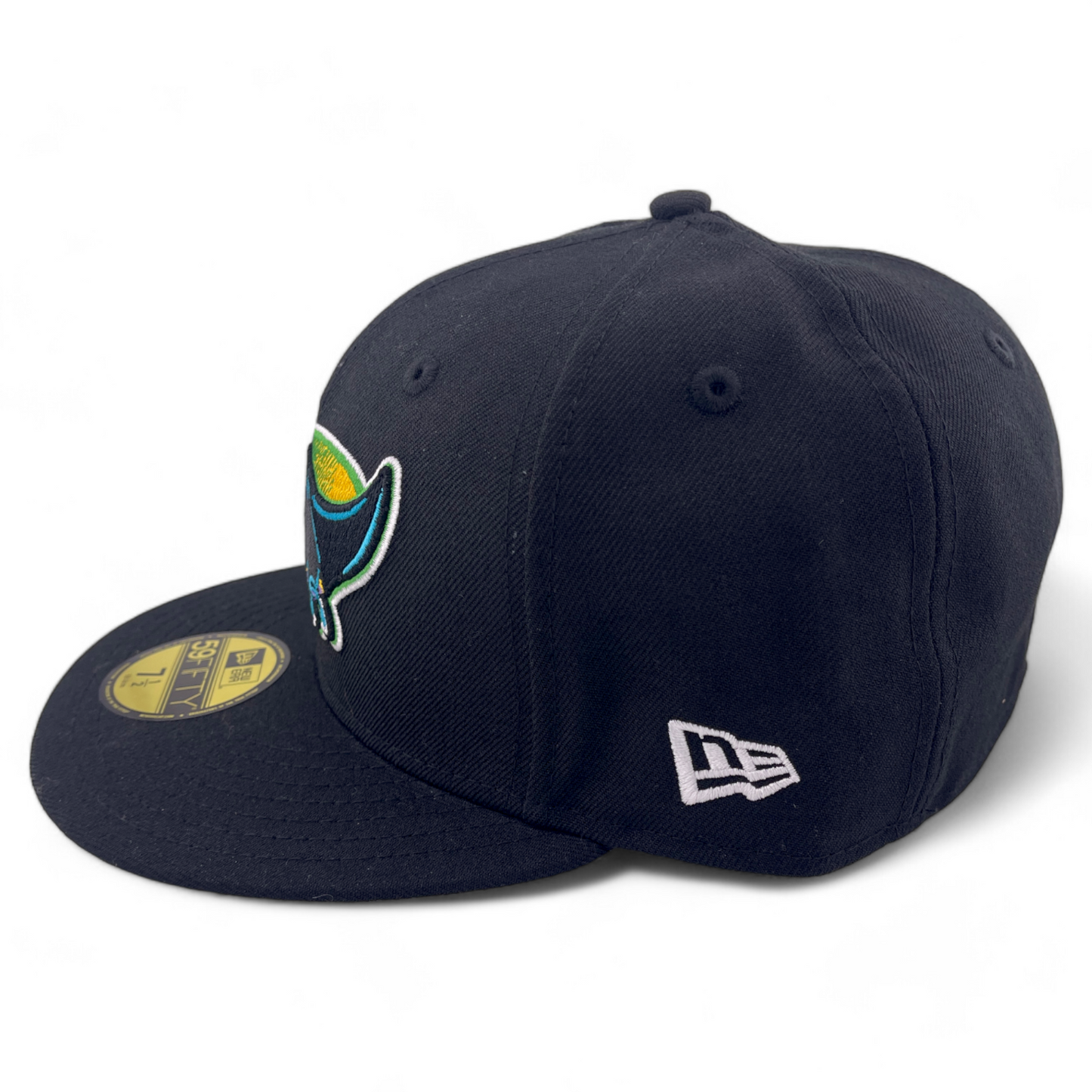 New Era Tampa Bay Rays MLB Cooperstown Wool Pack Black 59Fifty Fitted Hat Cap