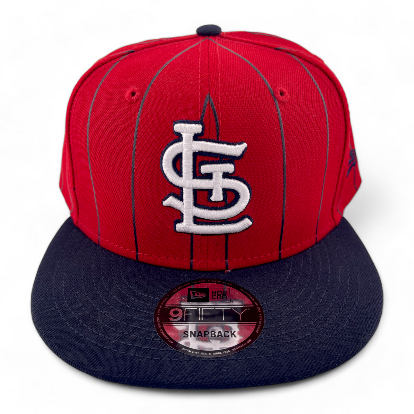 New Era St. Louis Cardinals MLB Throwback Pinstripe Birdcage 9Fifty Snapback Hat