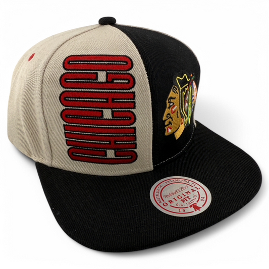 Mitchell & Ness Chicago Blackhawks NHL Pop Panel Original Fit Snapback Hat Cap