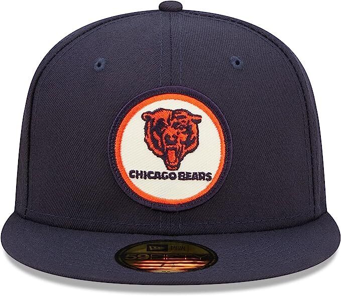 New Era Chicago Bears 2022 Sideline NFL Historic Logo Blue 59FIFTY Fitted Hat Cap