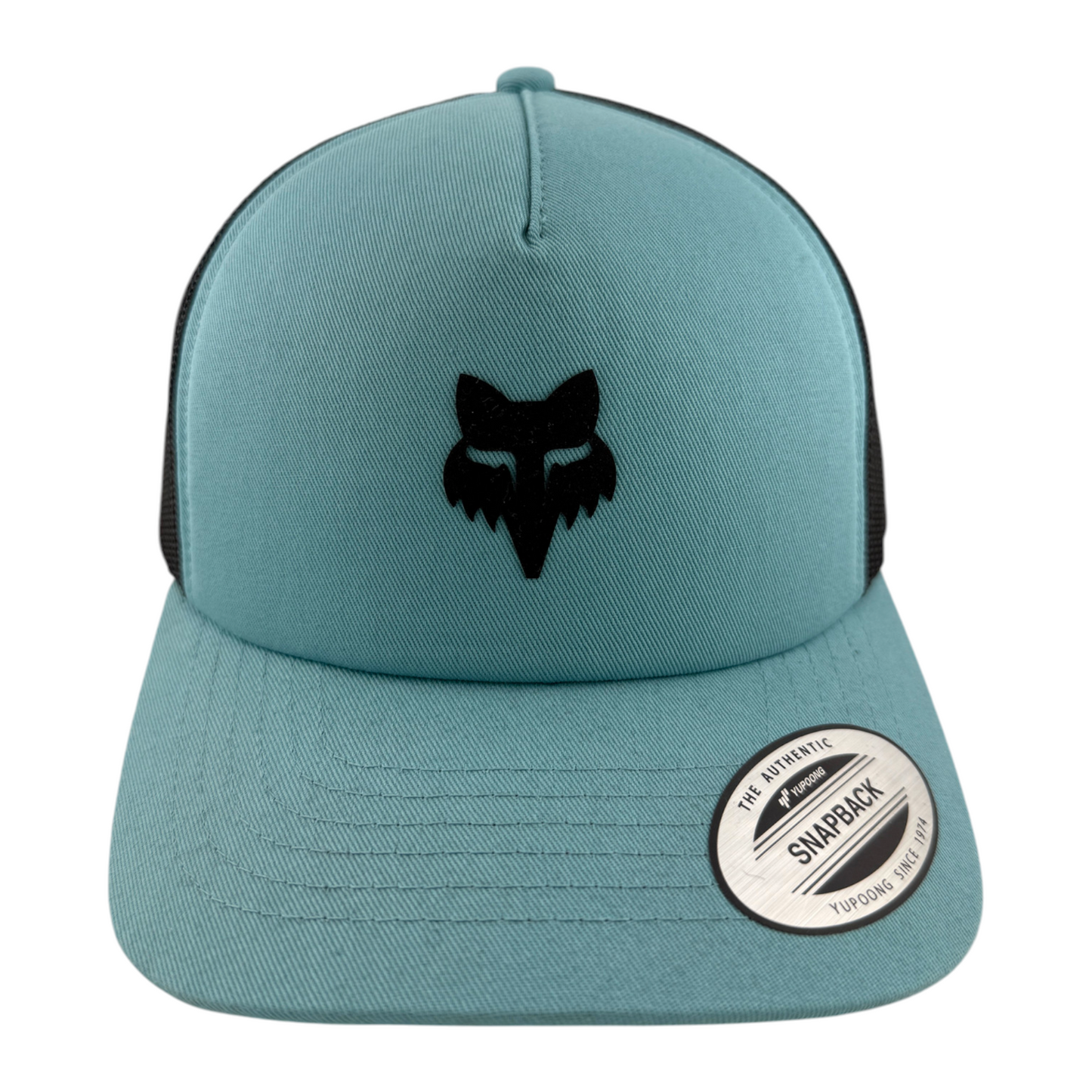 Fox Racing Head Teal A-Frame Foam Mesh Back Trucker Adjustable Snapback Hat Cap