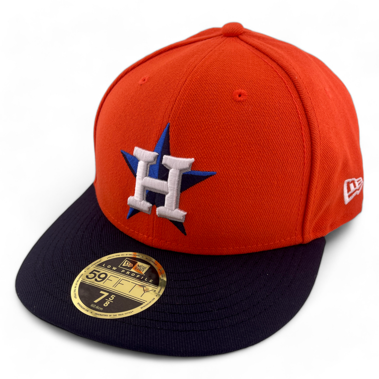 New Era Houston Astros MLB Orange Black UV 59FIFTY Low Profile Fitted Hat Cap