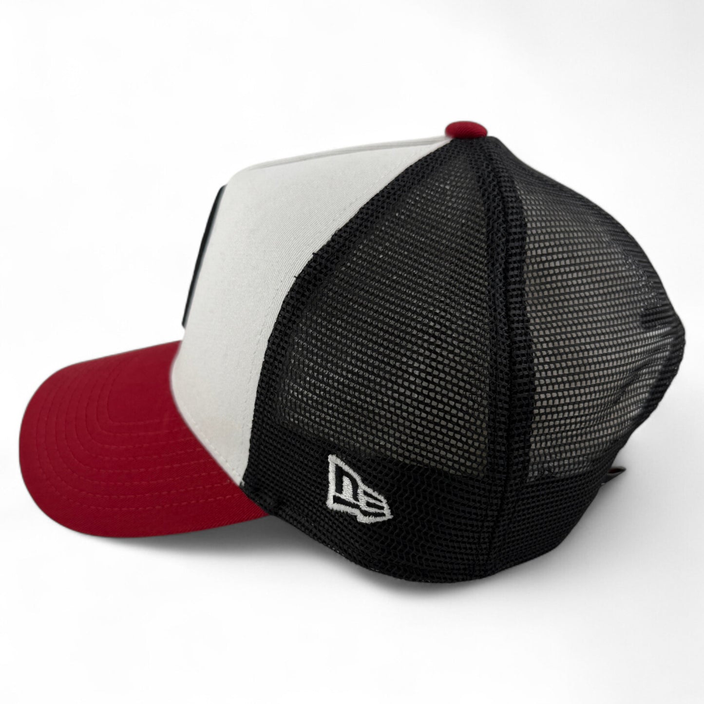 New Era Miami Heat NBA Red A-Frame 9Forty Trucker Snapback Adjustable Hat Cap