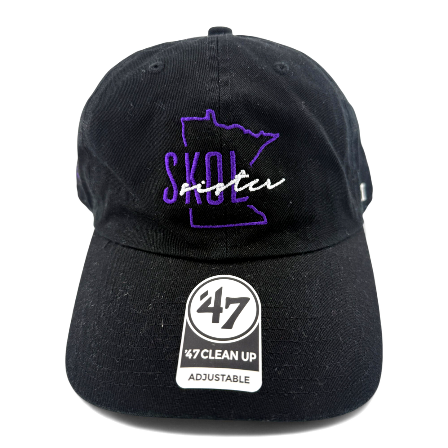 '47 Brand Minnesota Vikings NFL Team Exclusive Clean Up Adjustable Dad Hat Cap