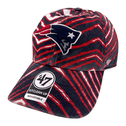 '47 Brand New England Patriots NFL Zubaz Camo Clean Up Adjustable Dad Hat Cap