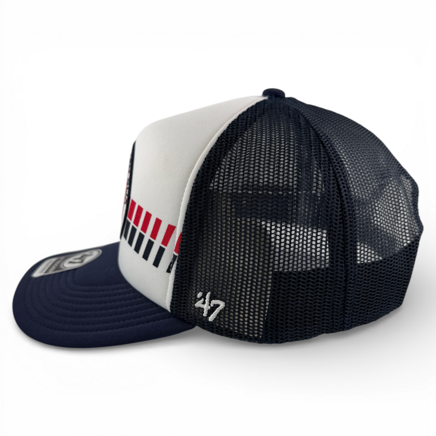'47 Brand Worcester Red Sox WooSox Wax Pack Foam Trucker Snapback Adjustable Hat
