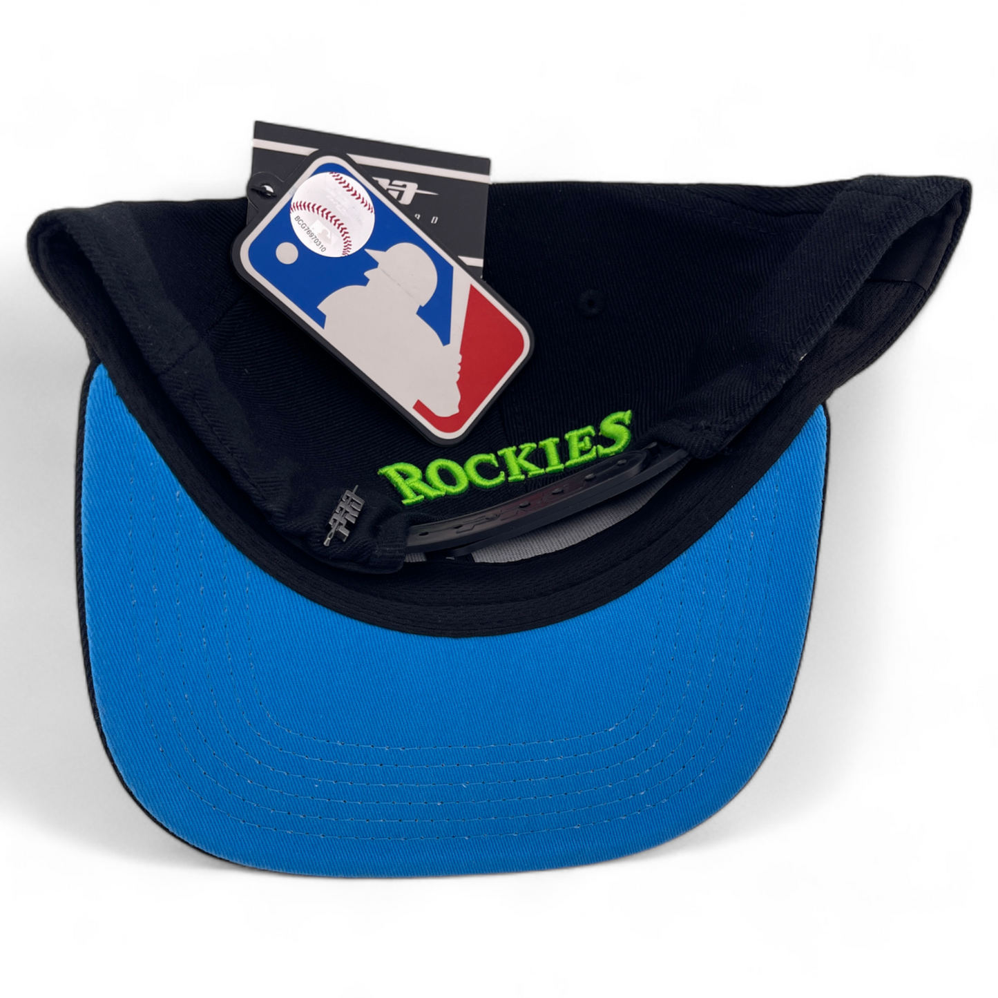 Pro Standard Colorado Rockies MLB Inaugural Patch Retro Black/Neon Snapback Hat