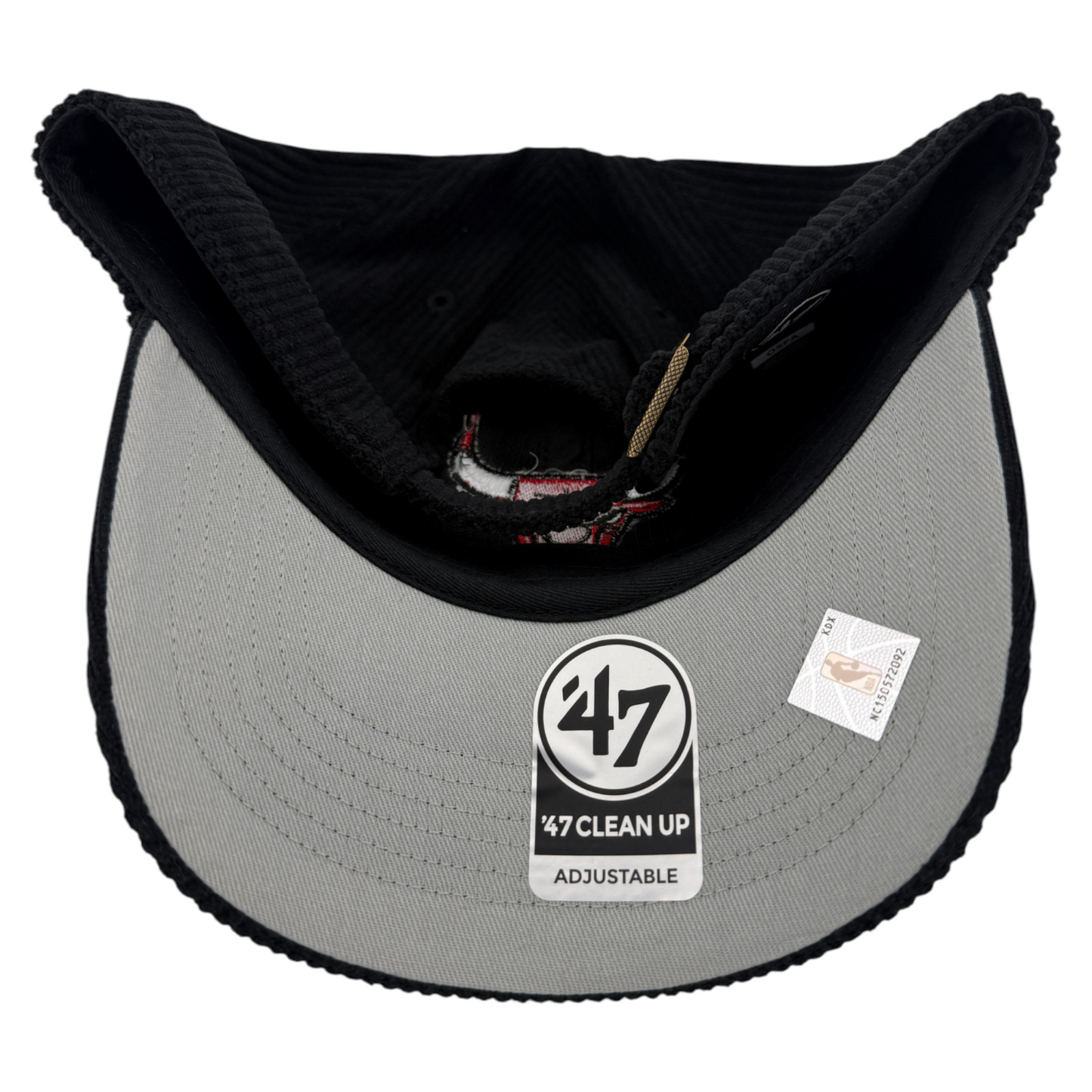 '47 Brand Chicago Bulls Corduroy Cord Clean Up Strapback Adjustable Dad Hat Cap