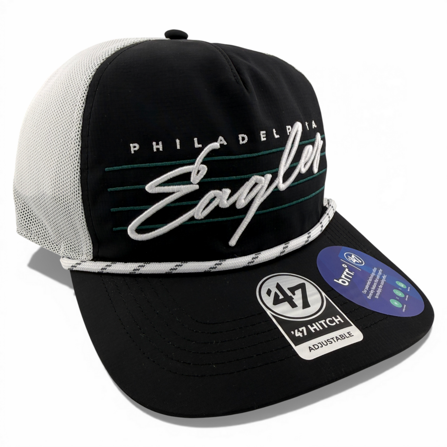 '47 Brand Philadelphia Eagles Downburst brrr Hitch A-Frame Snapback Adjustable
