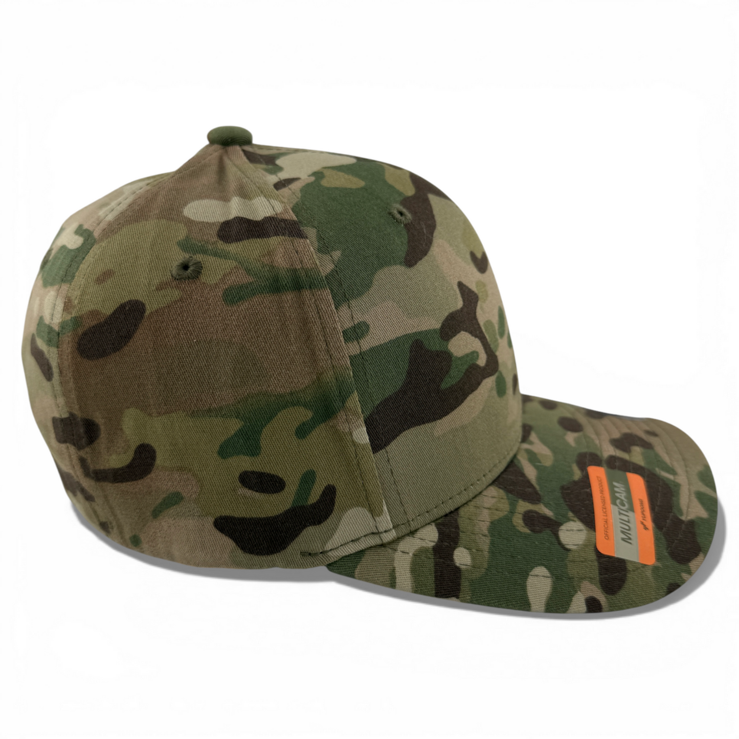 The Original FlexFit MultiCam Olive/Tan Camouflage Blank Stretch Fit Fitted Hat