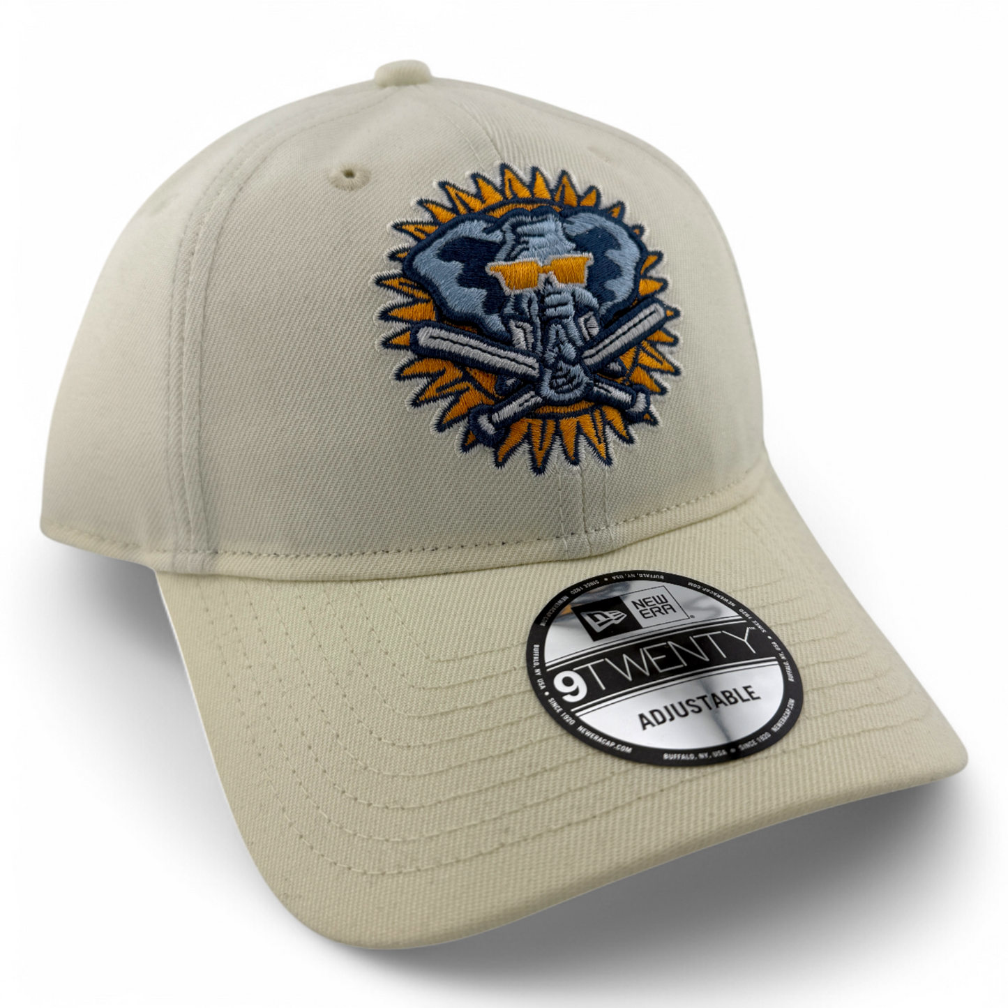 New Era Oakland Athletics A's MLB Pastel Cream 9Twenty Adjustable Dad Hat Cap