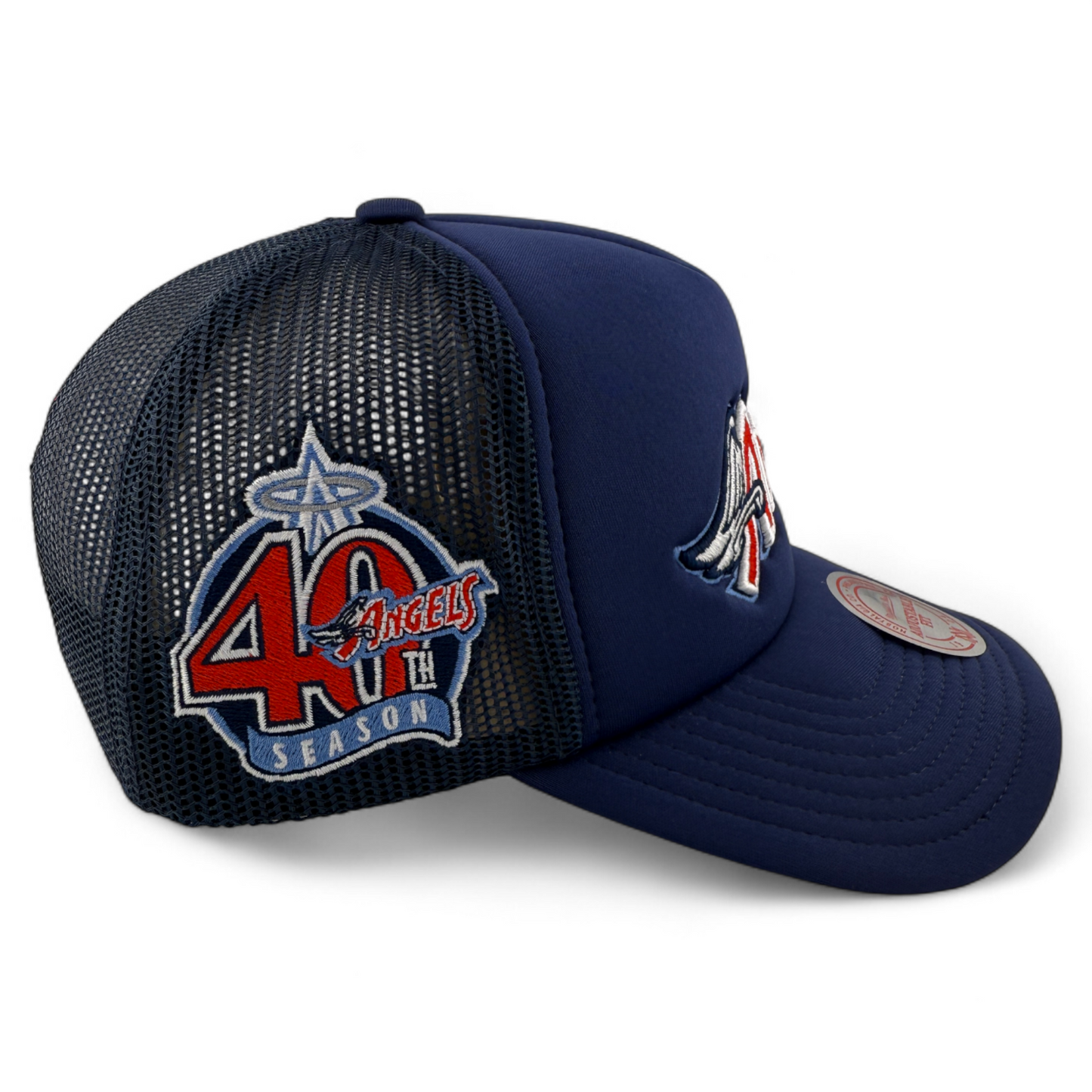 Mitchell & Ness Los Angeles Angels MLB Foam Trucker A-Frame Snapback Adjustable