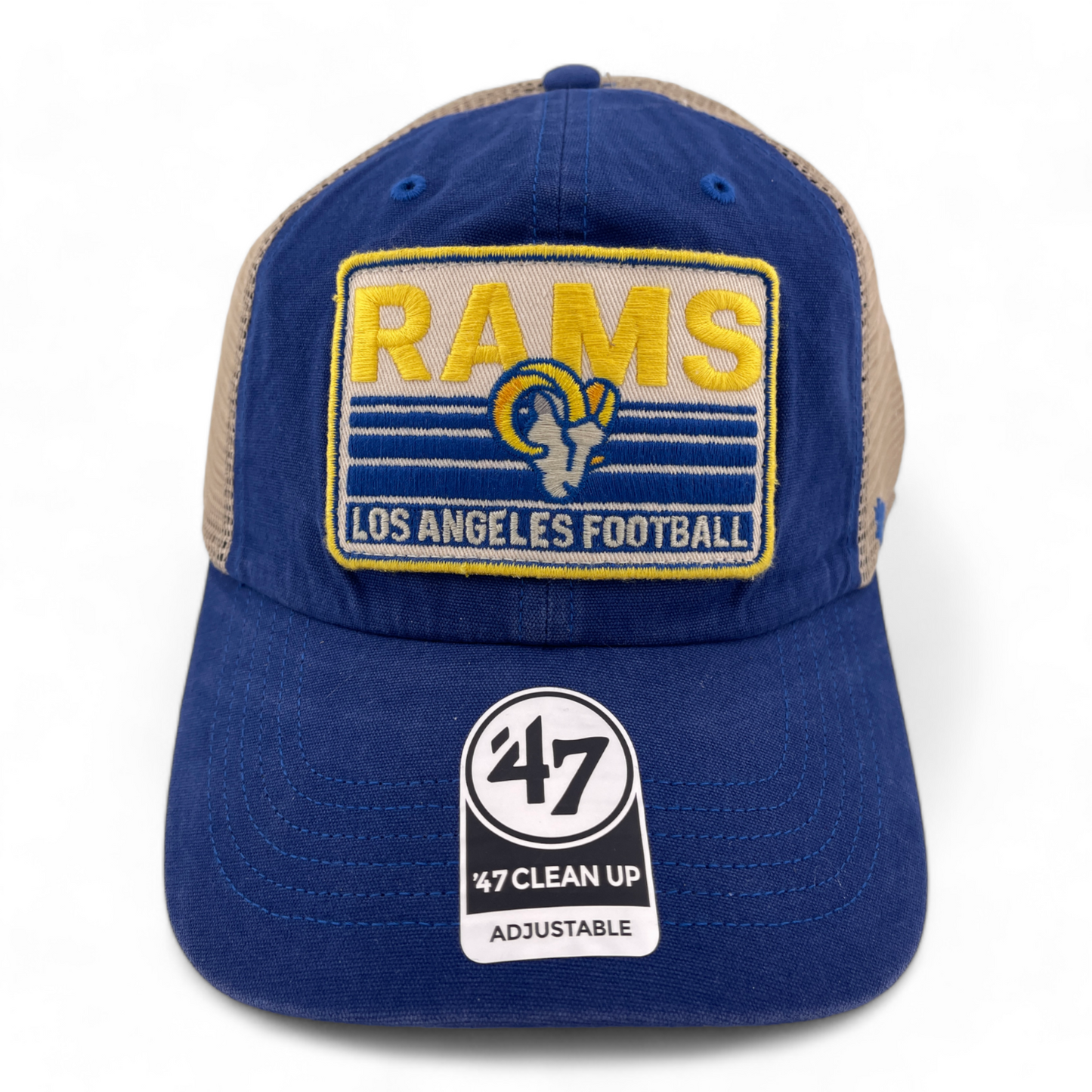 47 Brand Los Angeles Rams NFL Four Stroke Clean Up Mesh Back Adjustable Dad Hat