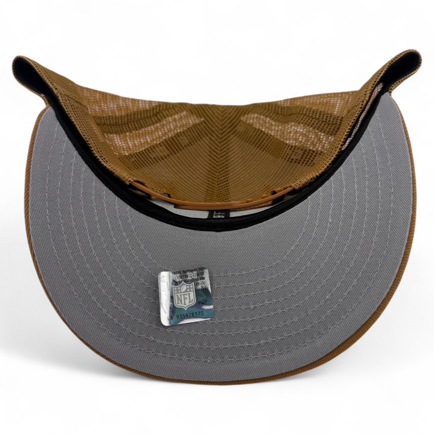 New Era New York Giants Tan Khaki Bronze Mesh 9Fifty Low Profile Snapback Hat