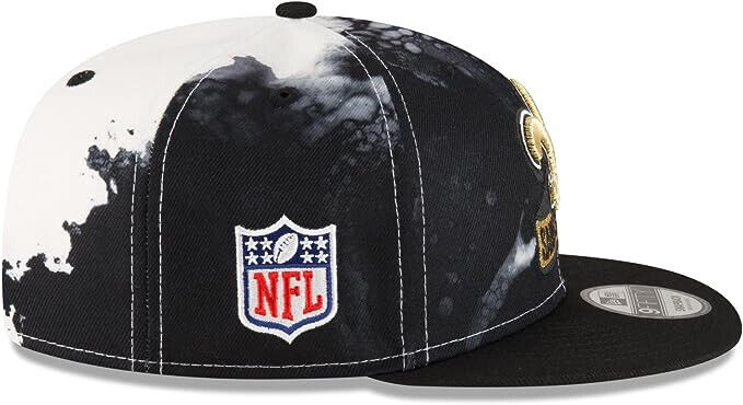 New Era New Orleans Saints 2022 Sideline NFL Ink Dye Black 9FIFTY Snapback Hat Cap