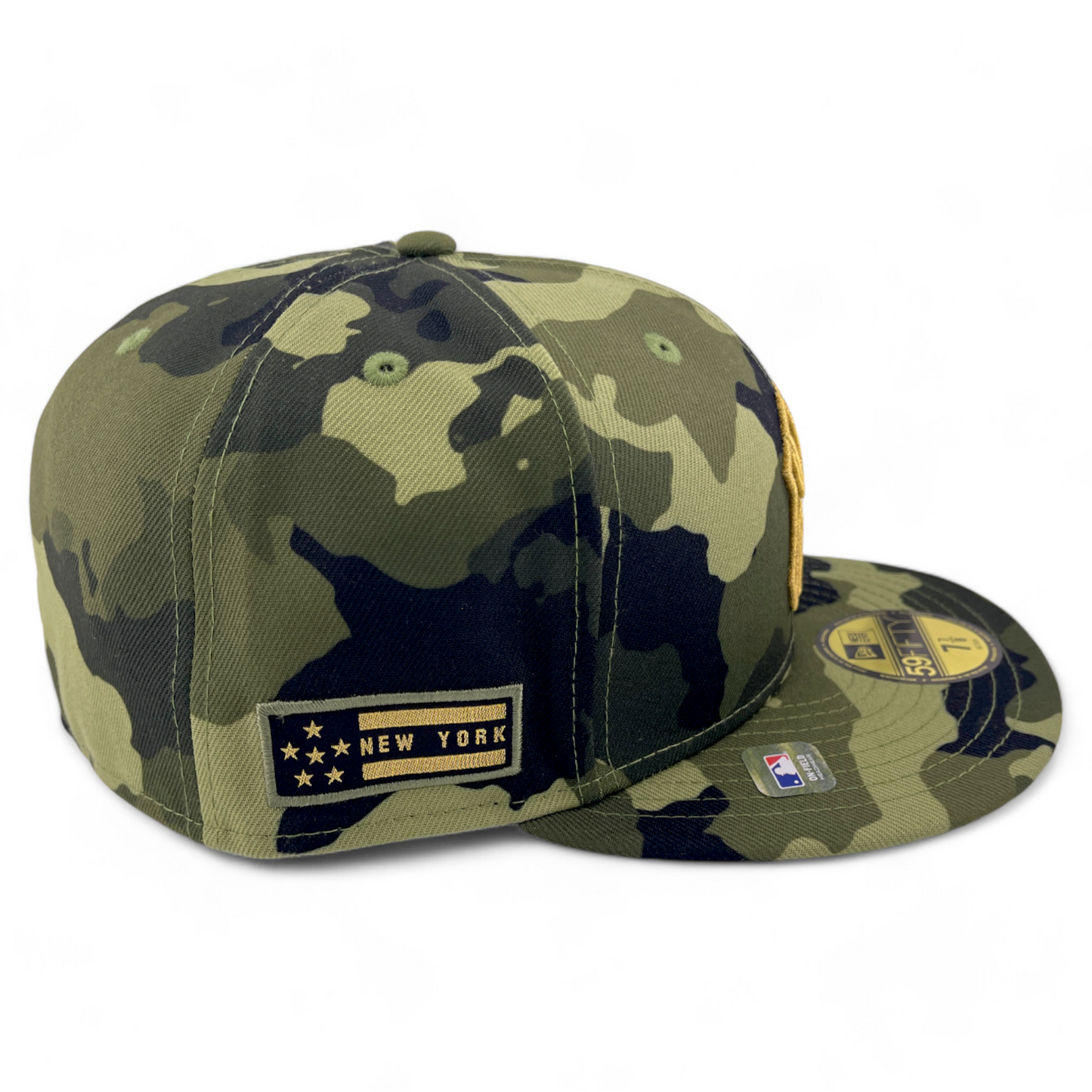 New Era New York Yankees MLB 2022 Armed Forces Day Camo 59Fifty Fitted Hat Cap