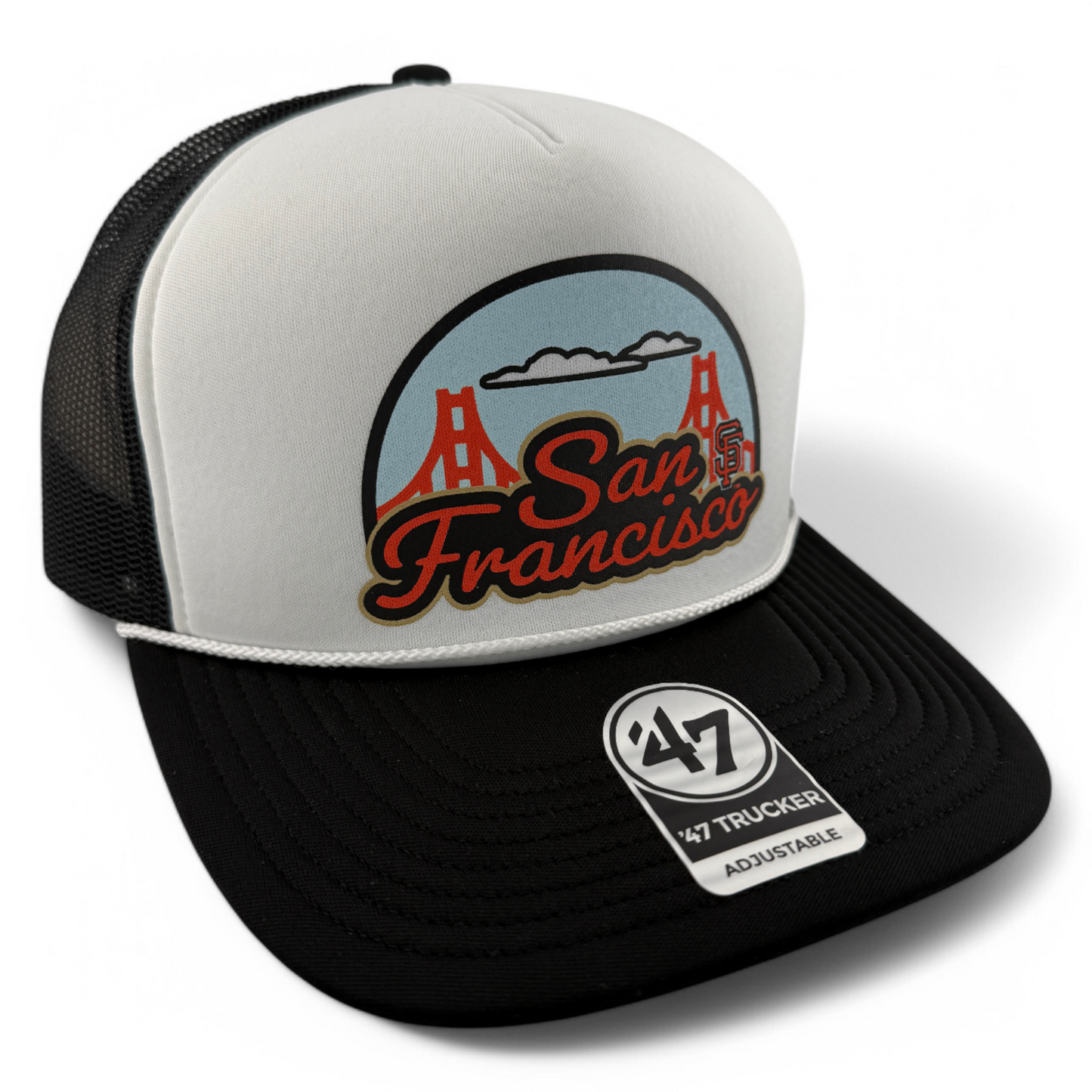 '47 Brand San Francisco Giants MLB Region Foam Trucker Snapback Mesh Back Hat