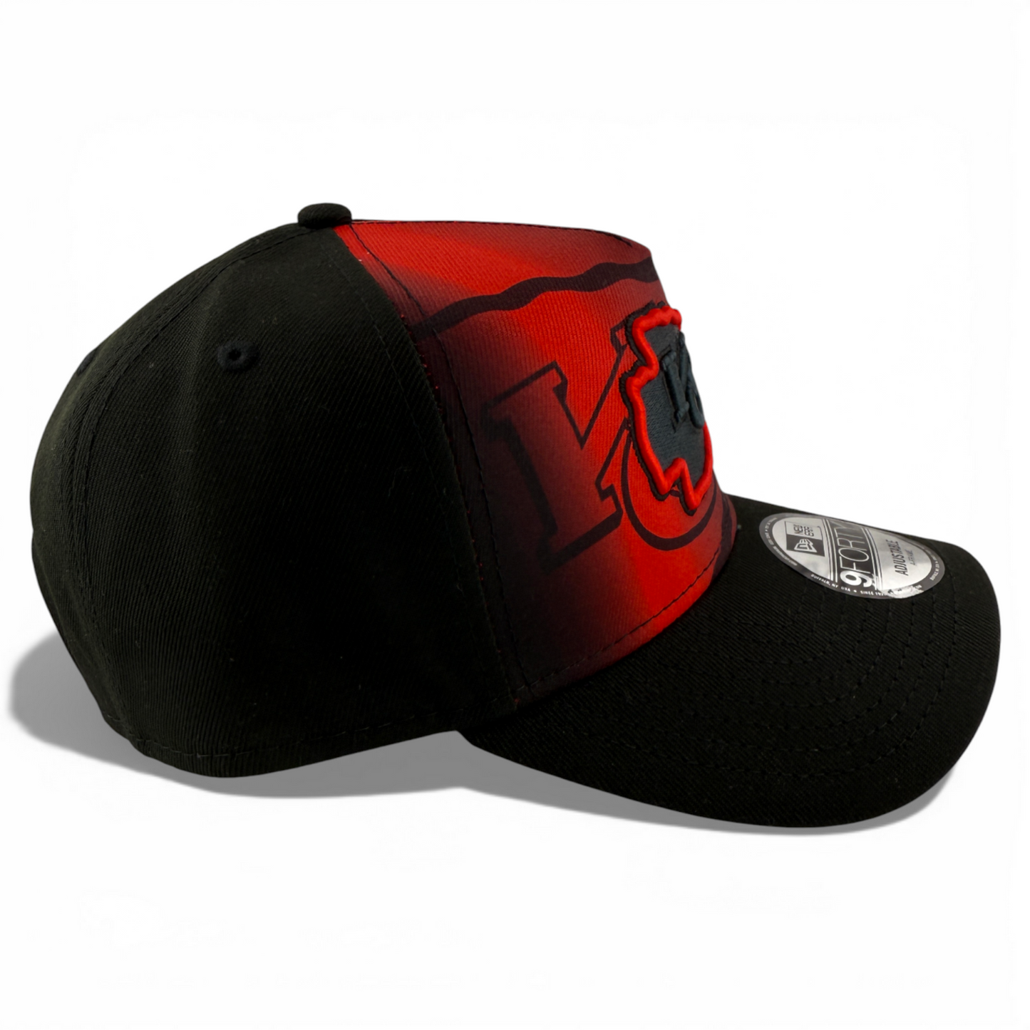 New Era Kansas City Chiefs NFL Fade A-Frame 9Forty Snapback Adjustable Hat Cap