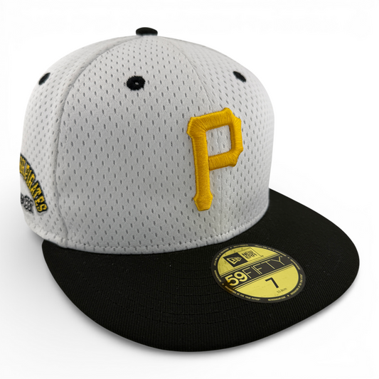 New Era Pittsburgh Pirates MLB Throwback Jersey Mesh 59Fifty Fitted Hat Cap