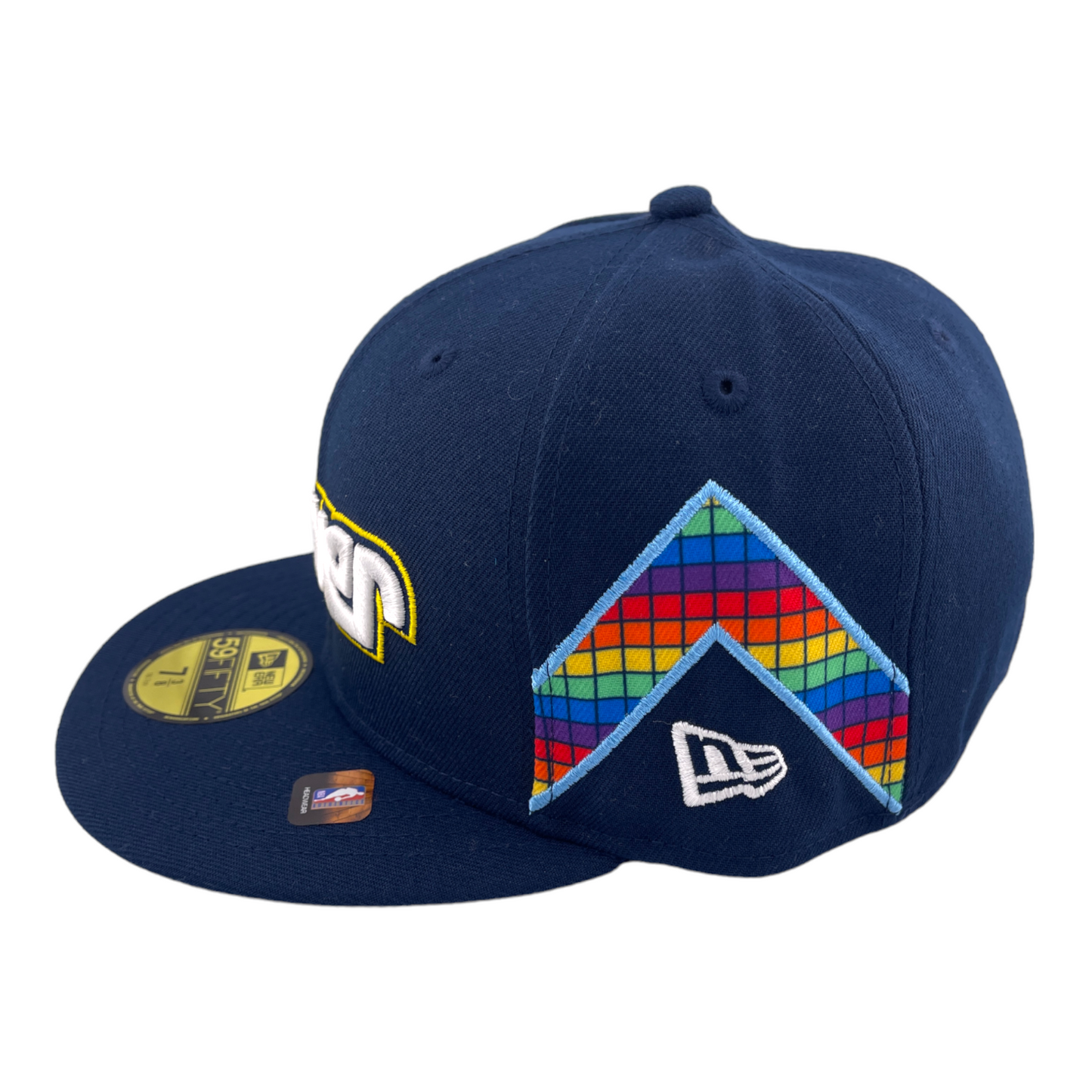 New Era Denver Nuggets 2022 NBA City Edition Blue/Grey UV 59Fifty Fitted Hat Cap