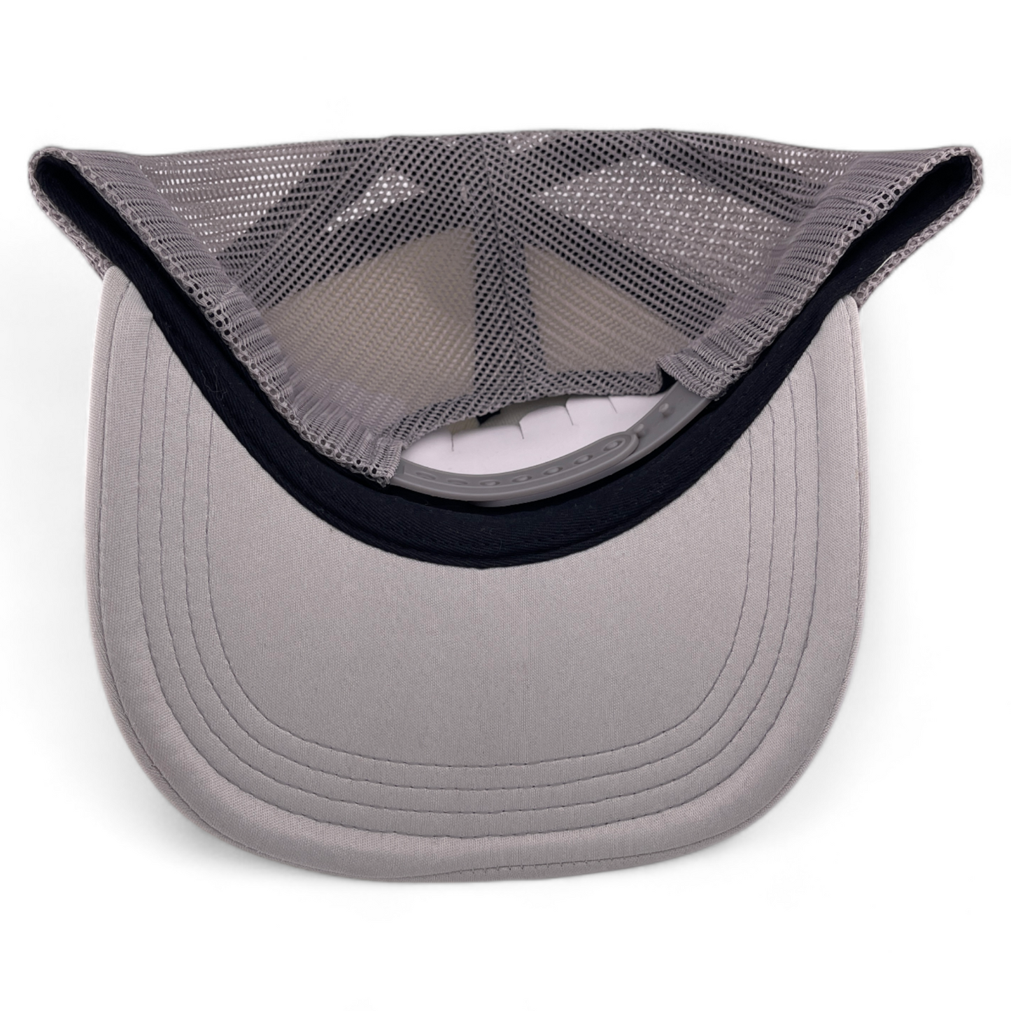 Crowns by Lids Blank (For Customs) All Grey Mesh Back Trucker Adjustable Hat Cap