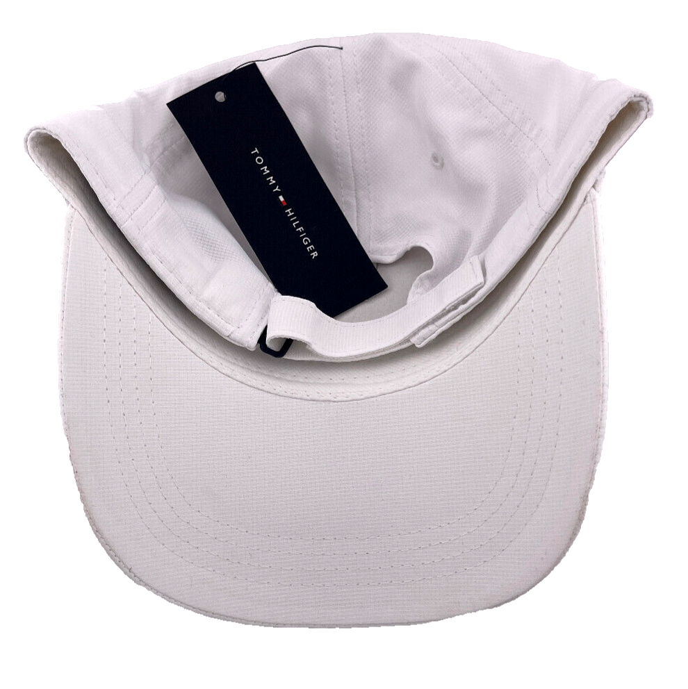 NEW Tommy Hilfiger Logo Sport Classic White Dad Baseball Cap Adjustable Hat