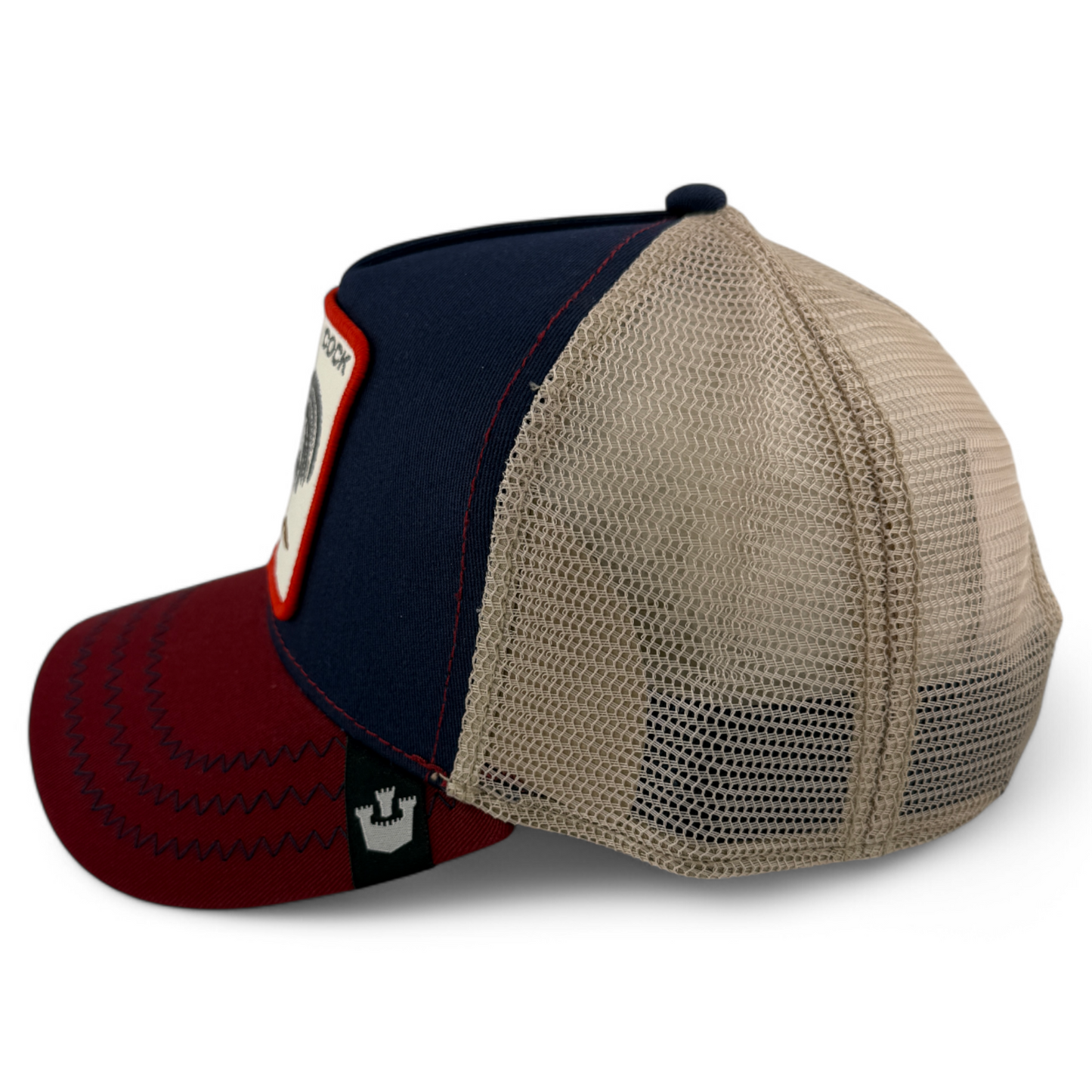 Goorin Bros Cock Rooster The Farm Navy/Red Trucker Adjustable Snapback Hat Cap