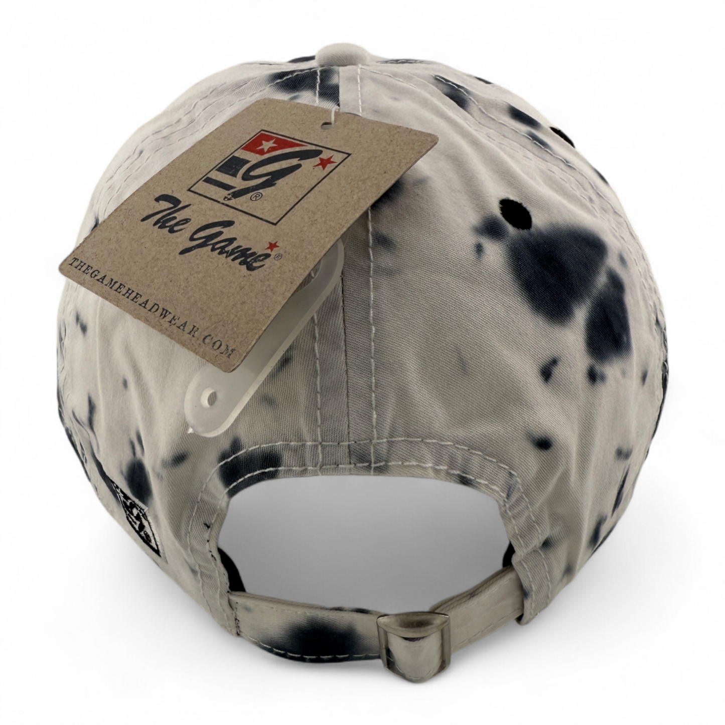 The Game GB482 Gray Scale Tie Dye Blank Twill Unstructured Adjustable Dad Hat
