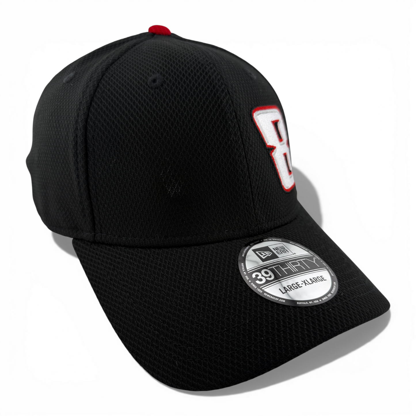 New Era Kyle Busch Nascar Black Diamond #8 Logo 39Thirty Flex Fit Hat Cap