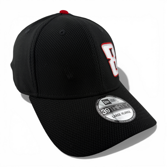 New Era Kyle Busch Nascar Black Diamond #8 Logo 39Thirty Flex Fit Hat Cap