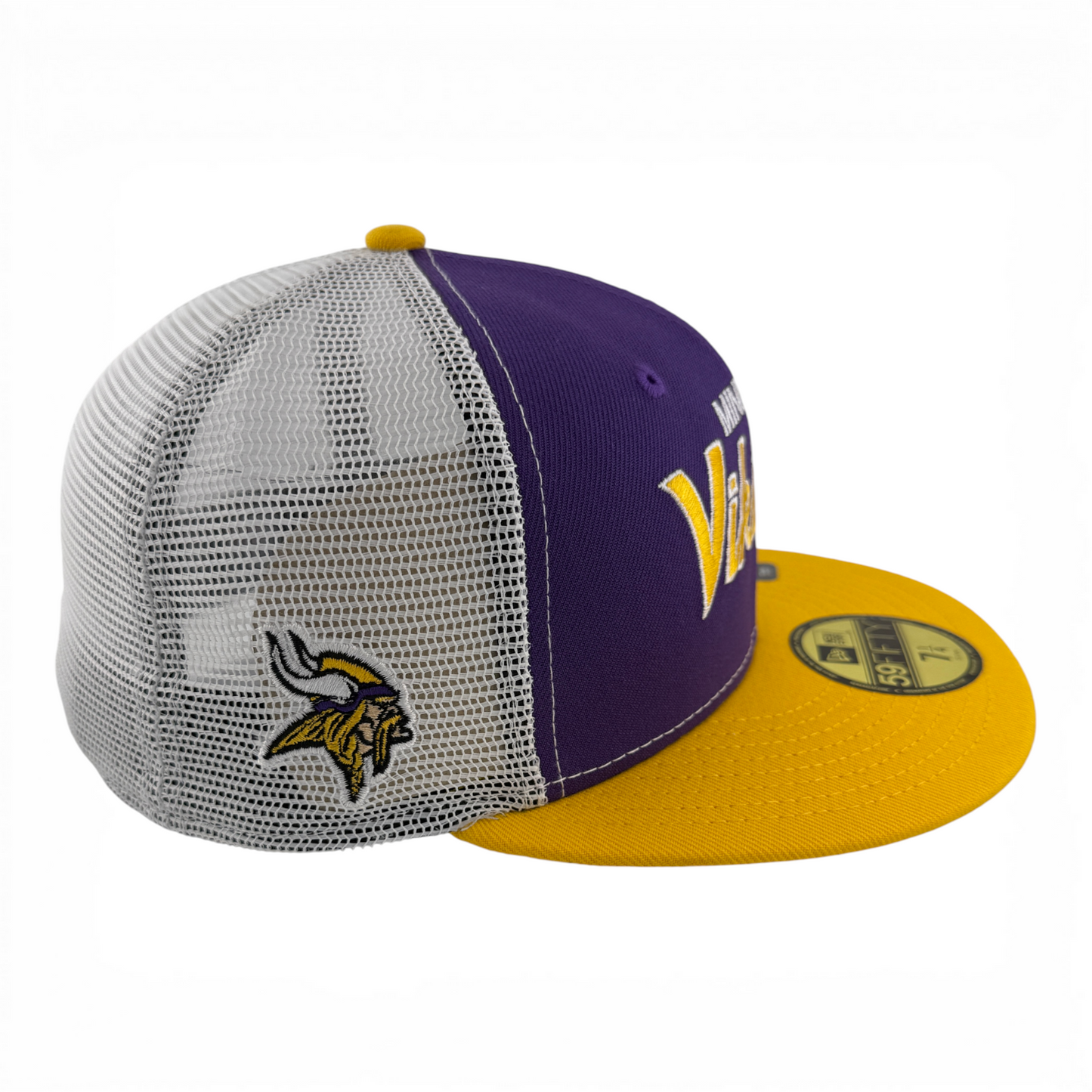New Era Minnesota Vikings NFL Draft ‘04 Lids Script Mesh 59FIFTY Fitted Hat Cap