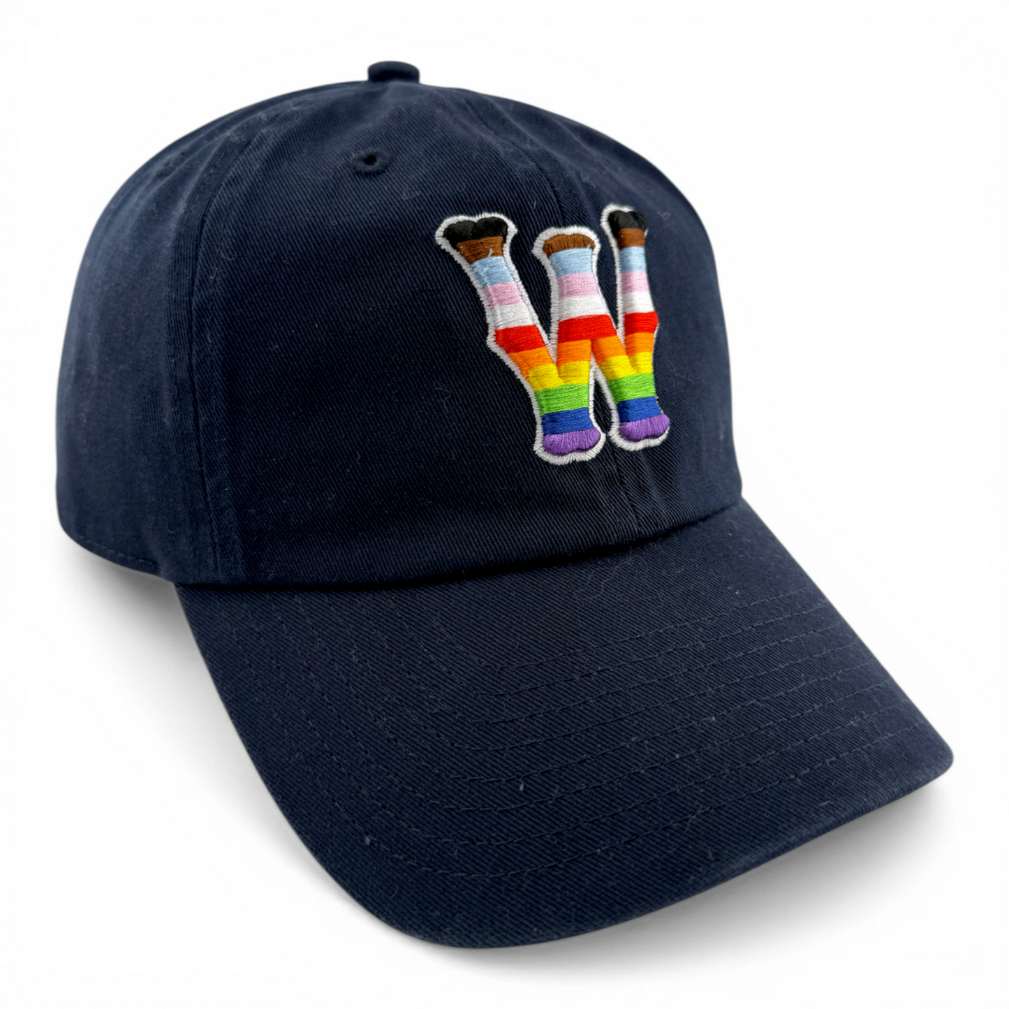 '47 Brand Worcester Red Sox WooSox LGBTQ+ Pride Logo Clean Up Adjustable Dad Hat