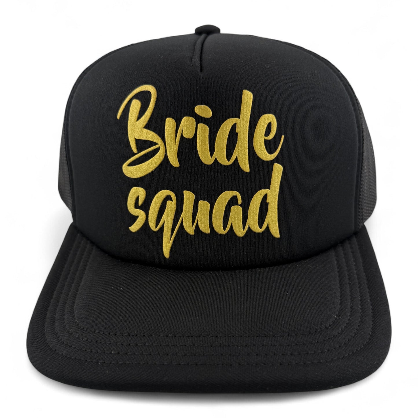 Ordinary Crowns Gold Bride Squad Wedding Party Foam Trucker Adjustable Snapback