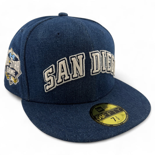 New Era San Diego Padres MLB Denim 2018 All-Star Game 59FIFTY Fitted Hat Cap