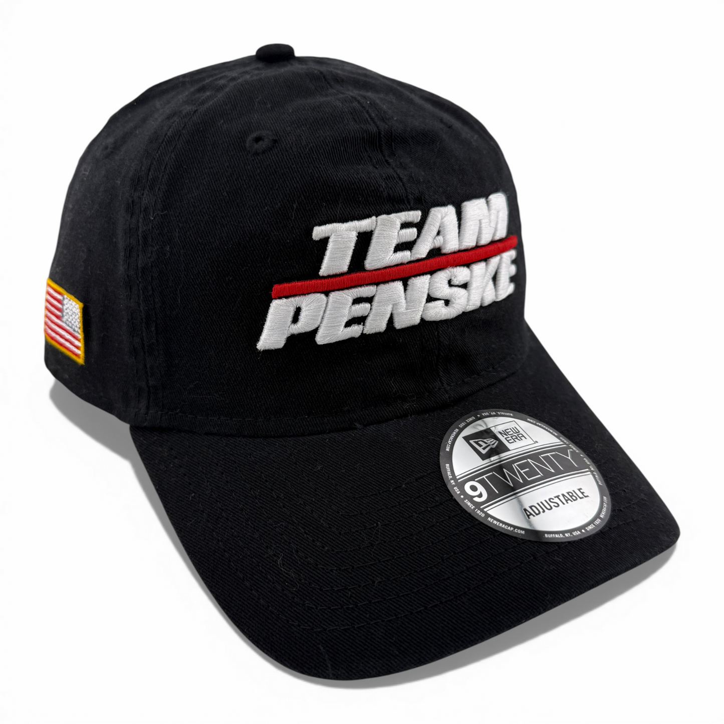 New Era Team Penske Nascar Racing Black 9Twenty Adjustable Strapback Dad Hat Cap