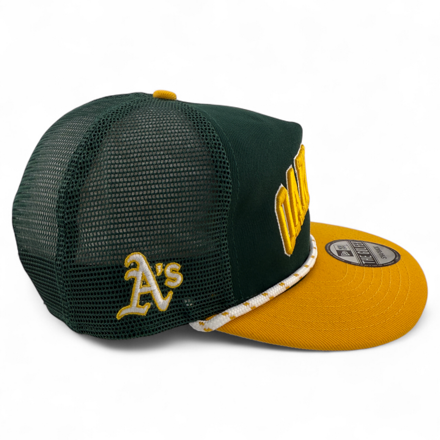 New Era Oakland Athletics A's Wordmark Golfer Rope A-Frame Snapback Adjustable