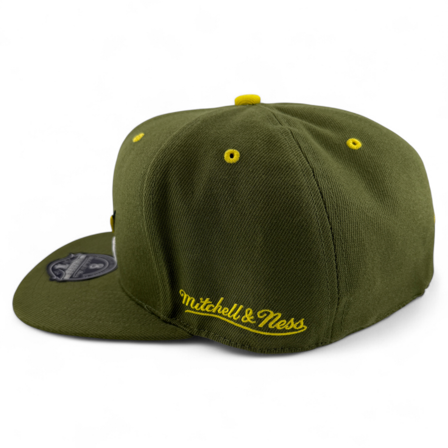Mitchell & Ness Toronto Raptors NBA Dusty Olive Green HWC Dynasty Fitted Hat Cap