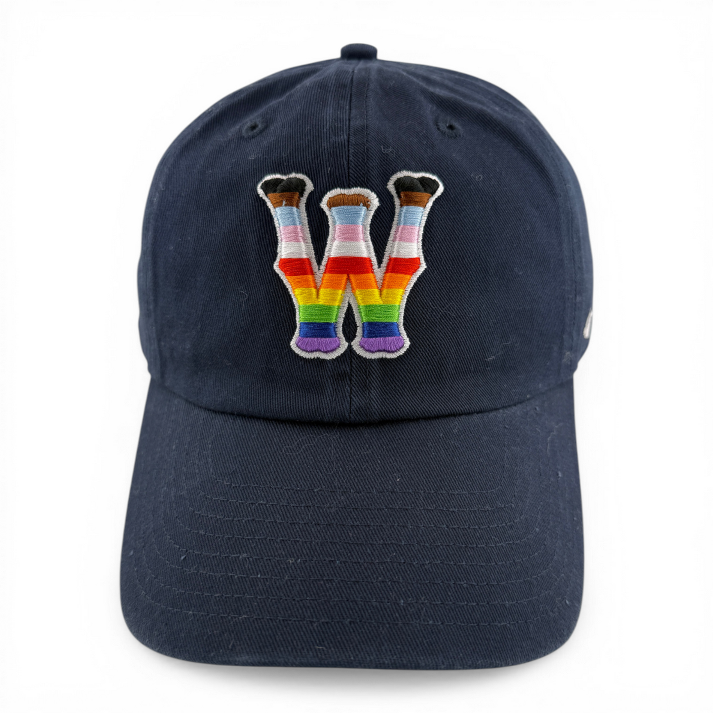 '47 Brand Worcester Red Sox WooSox LGBTQ+ Pride Logo Clean Up Adjustable Dad Hat