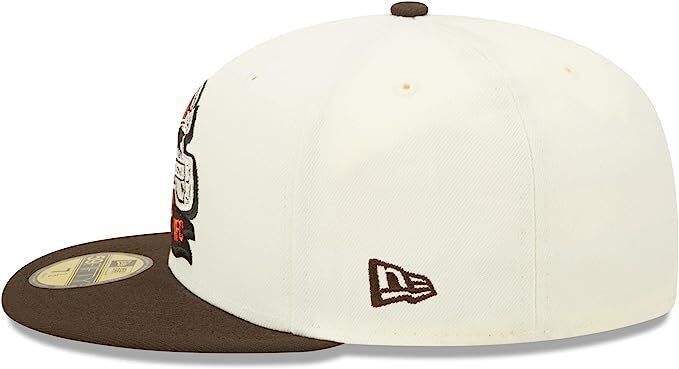 New Era  Cleveland Browns 2022 Sideline NFL Cream 59FIFTY Fitted Hat Cap