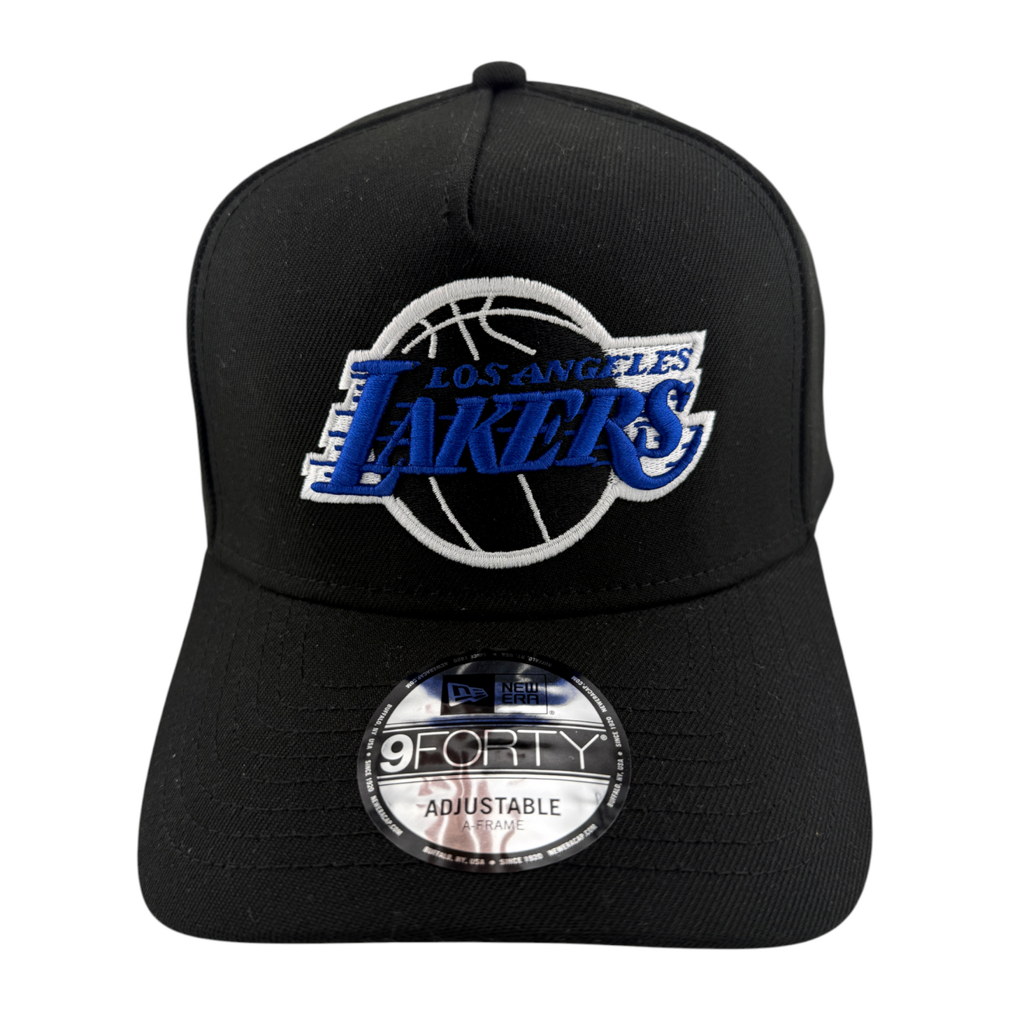 New Era Los Angeles Lakers NBA Blue A-Frame 9Forty Snapback Adjustable Hat Cap