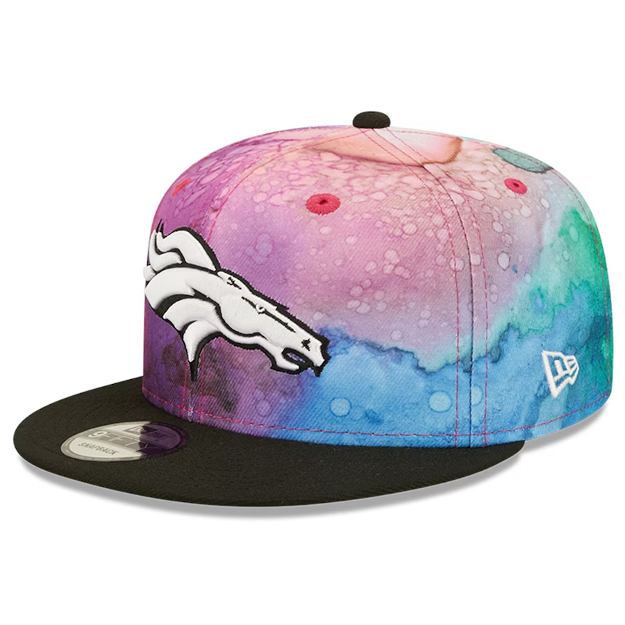 New Era Denver Broncos Crucial Catch 2022 NFL Ink-Dyed 9FIFTY Snapback Hat Cap