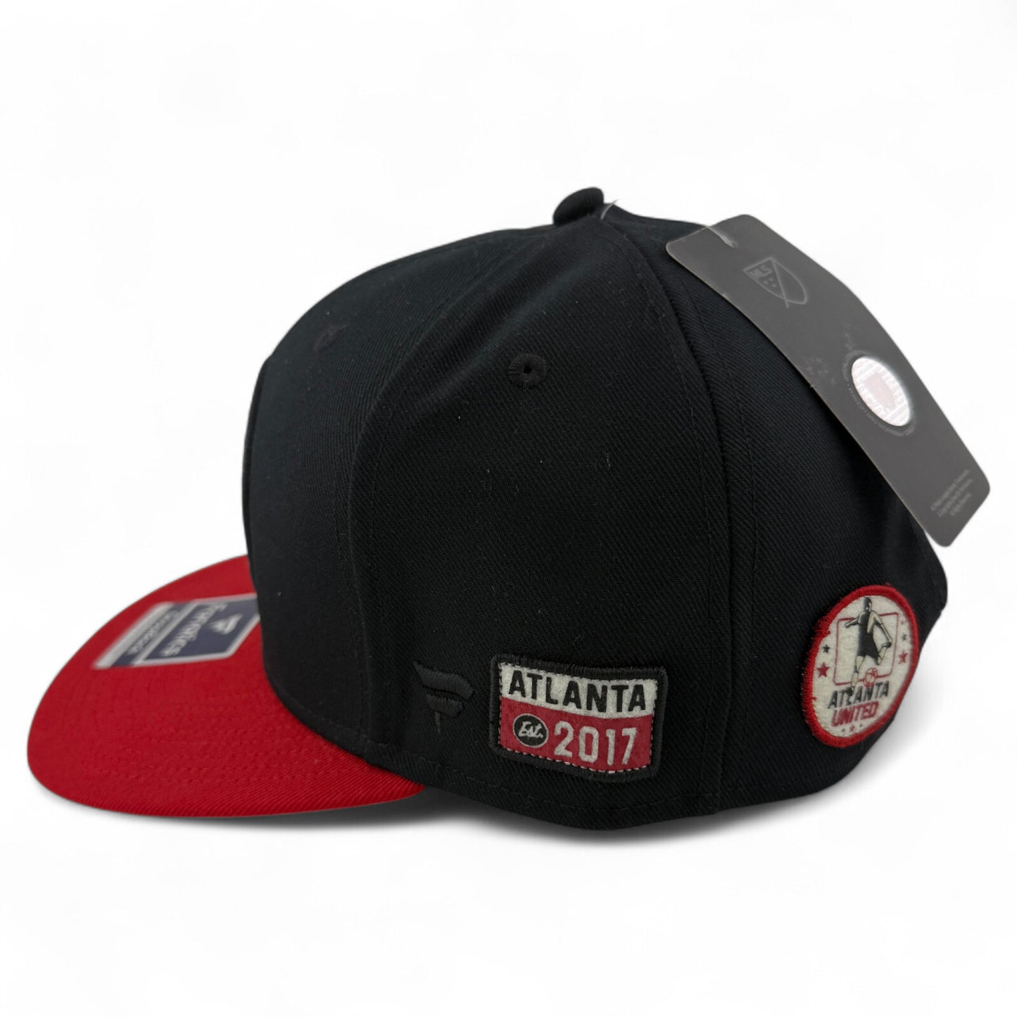 Fanatics Atlanta United FC MLS Garnet Side Patches Adjustable Snapback Hat Cap