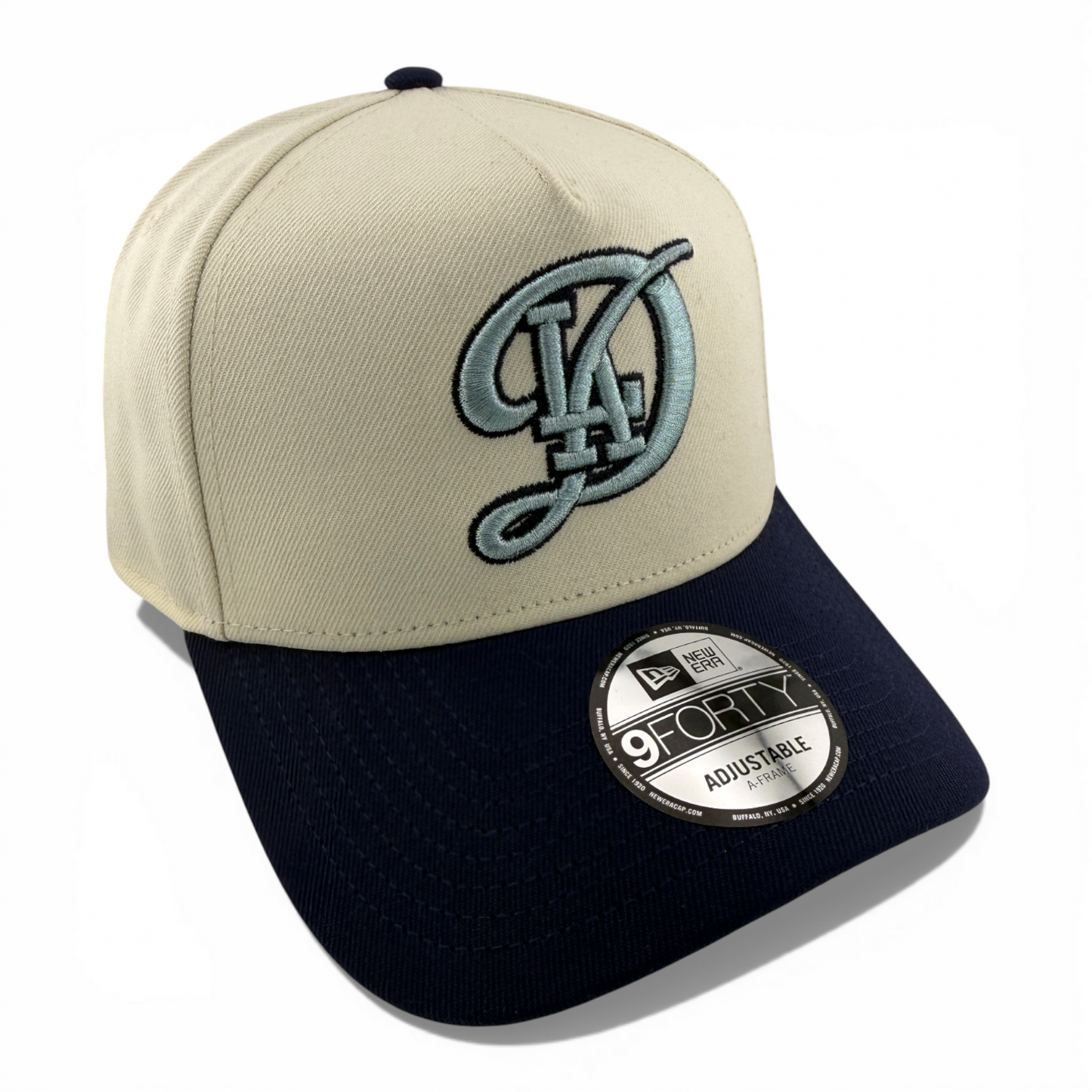 New Era Los Angeles Dodgers MLB Cream Glitter A-Frame 9Forty Snapback Adjustable