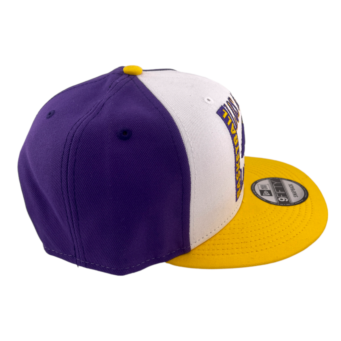 New Era Los Angeles Lakers Retro Logo Purple/White/Grey NBA 9FIFTY Snapback Hat Cap