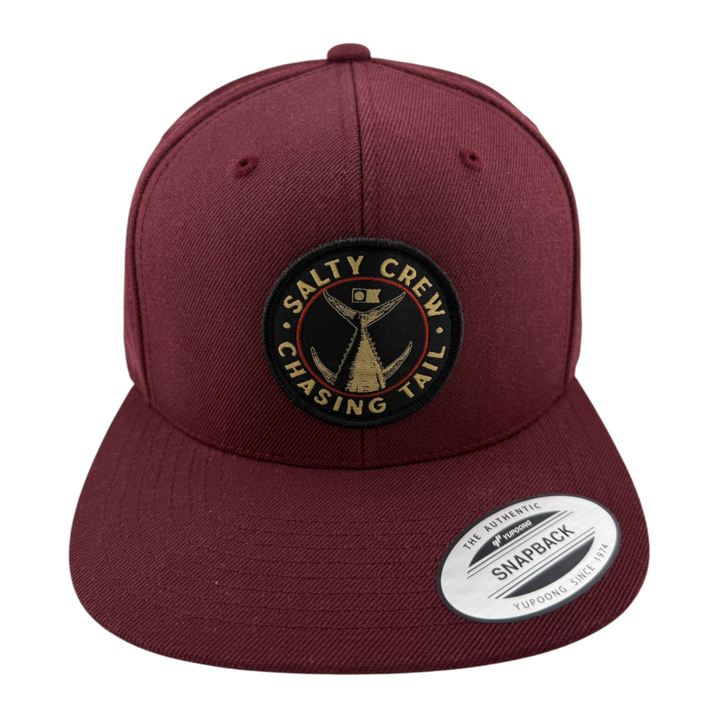 Salty Crew Tailgate 6-Panel Maroon Burgundy SnapBack Adjustable Hat Cap