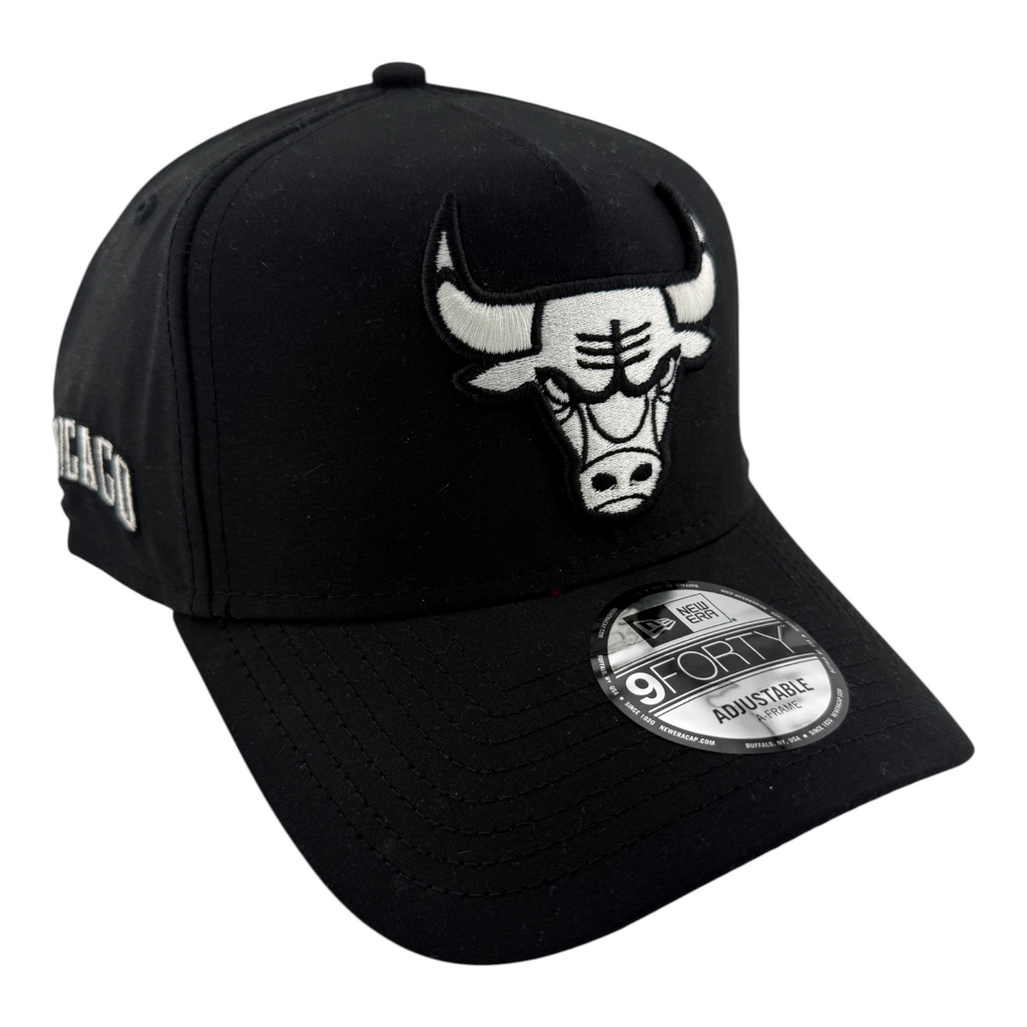 New Era Chicago Bulls NBA Sport Black A-Frame 9Forty Snapback Adjustable Hat Cap