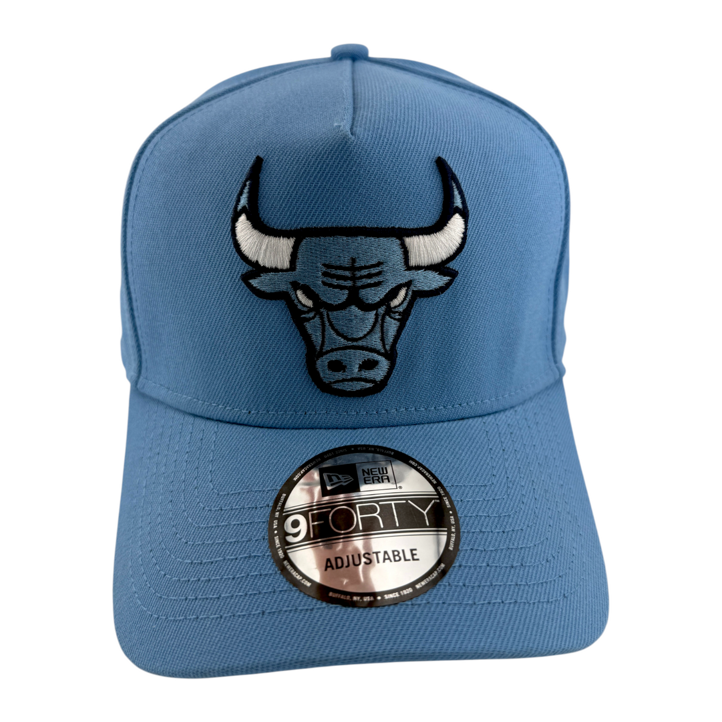 New Era Chicago Bulls NBA Sky Blue A-Frame 9Forty Snapback Adjustable Hat Cap
